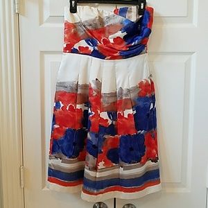 Strapless satin dress from The Limited